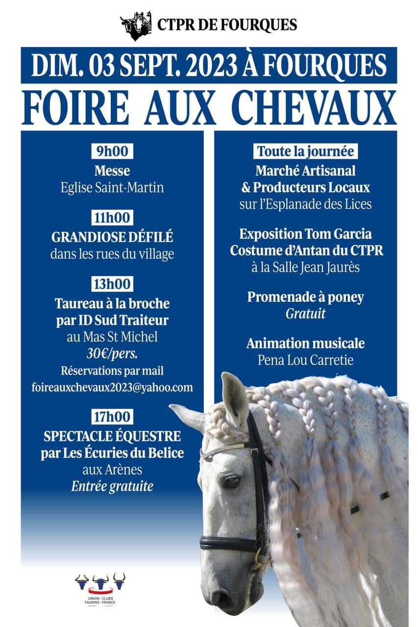 foire aux chevaux de Fourques 2023