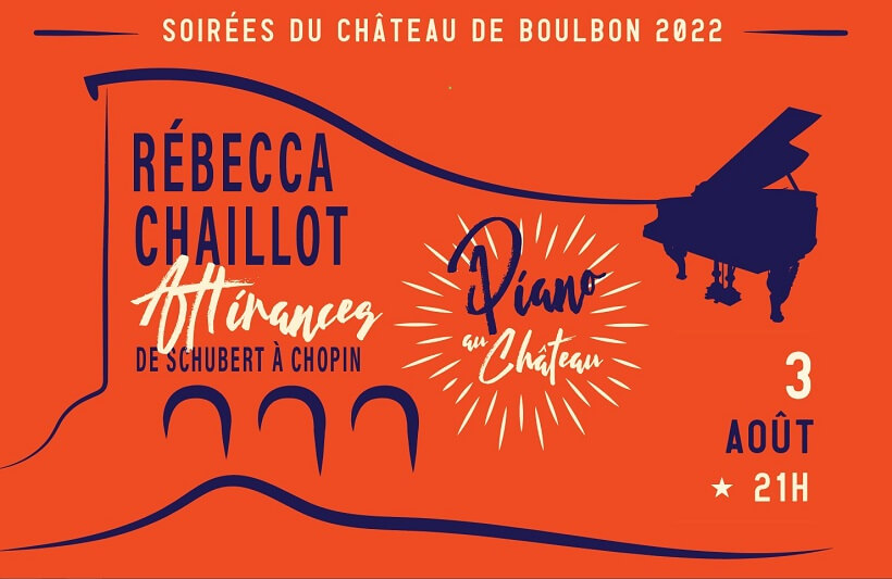 Pinao au Château de Boulbon 2022 - Attirances, récital de Rebecca Chaillot