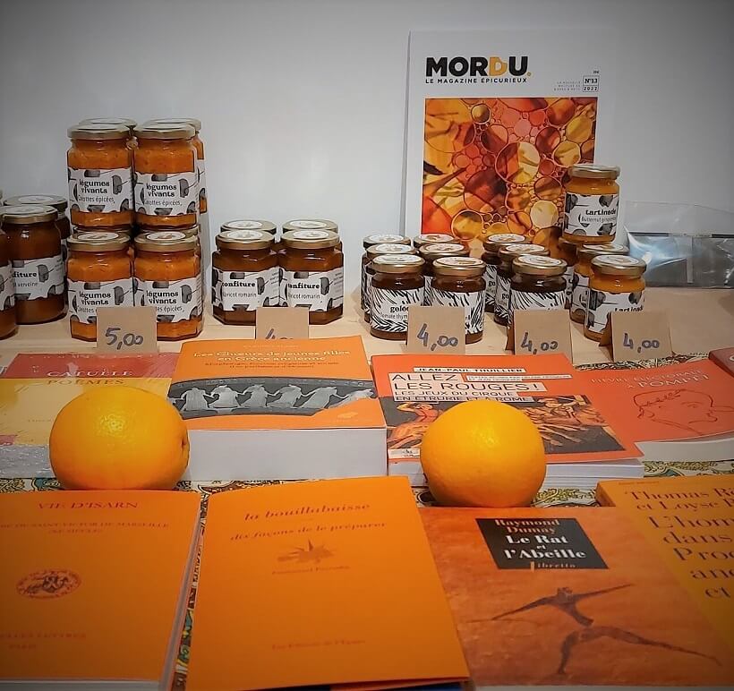 Goûter l'Orange, apéro-découverte à la librairie Denatura Rerum à Arles le 30 octobre 2022