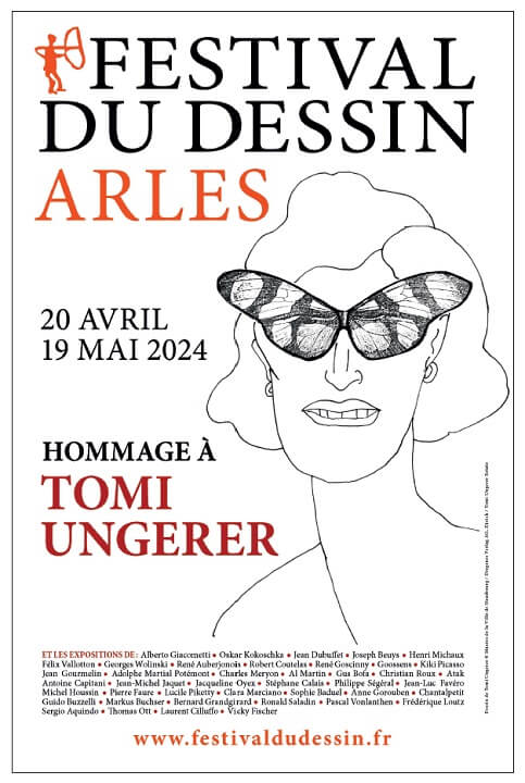 Festival du Dessin 2024 à Arles avec Tomi Ungerer invité d'honneur
