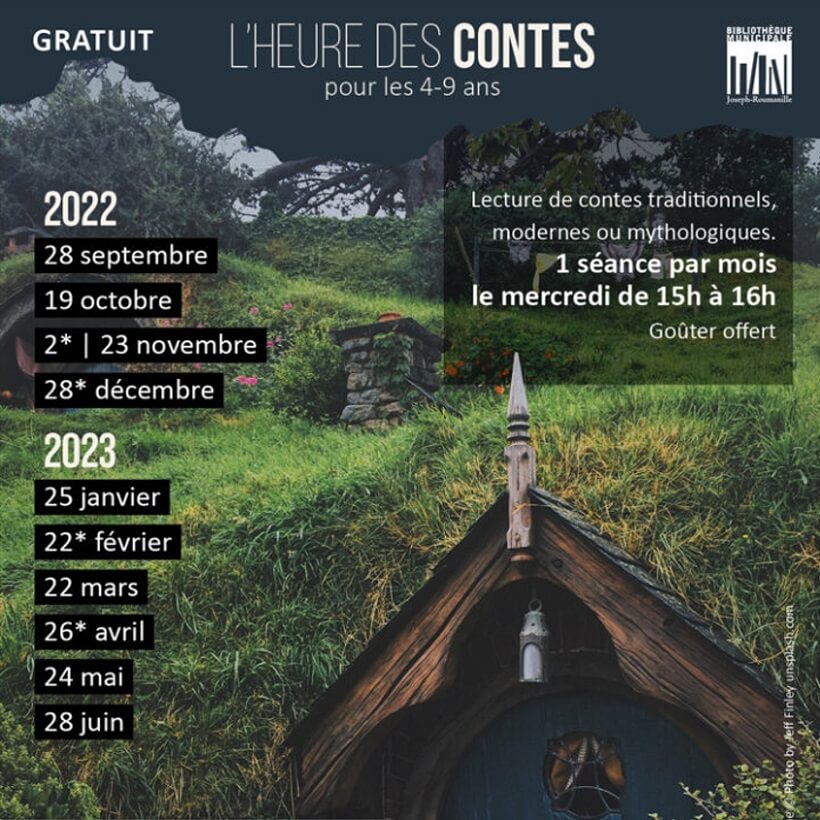 L'Heure des Contes 2023 à la bibliothèque de Saint Rémy de Provence