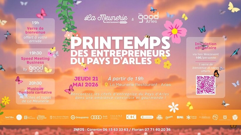 Printemps des Entrepreneurs du pays d'Arles le 21 mai 2026 à la Meunerie