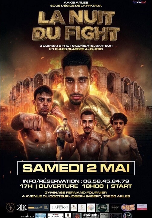 Nuit du Fight 2026 à Arles le 2 mai 2026