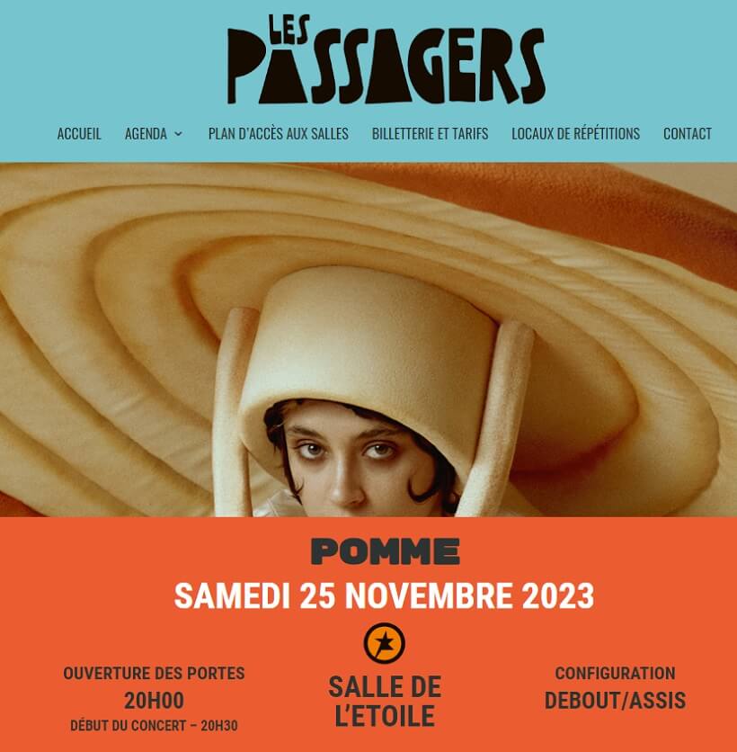 Concert de Pomme le 25 novembre 2023 à la salle de l'étoile de Châteaurenard
