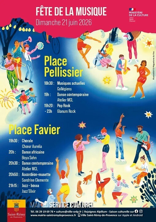 Fête de la Musique 2026 à Saint Rémy de Provence
