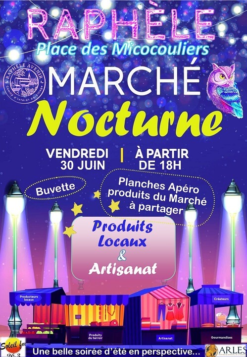 Marché nocturne 2023 de Raphèle les Arles