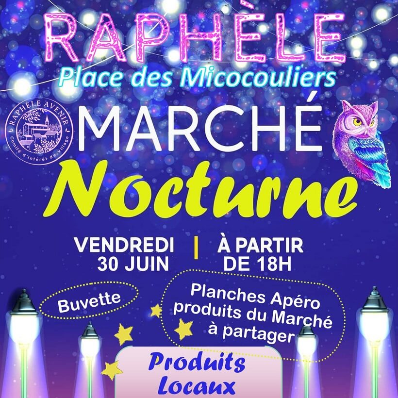 Marché nocturne 2023 de Raphèle les Arles