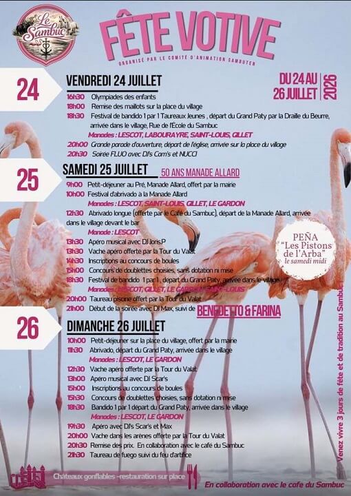 Fête votive Le Sambuc Camargue 2026