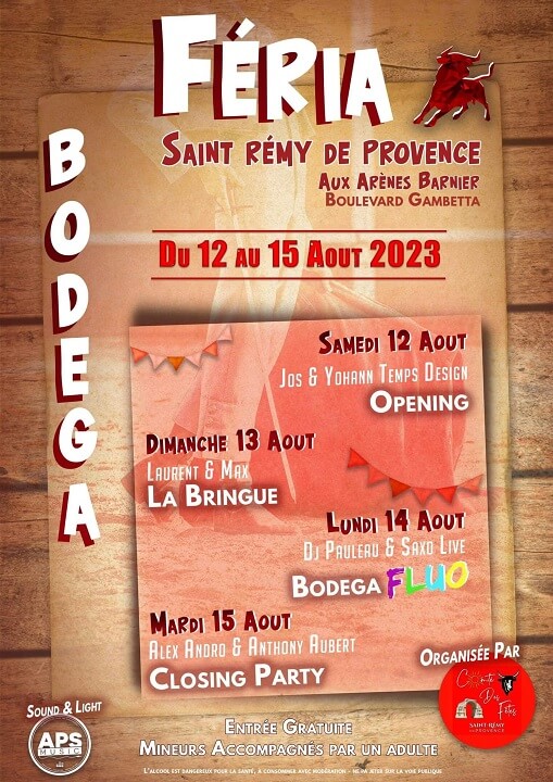 Féria Saint Rémy de Provence 2024 Programme et bons plans