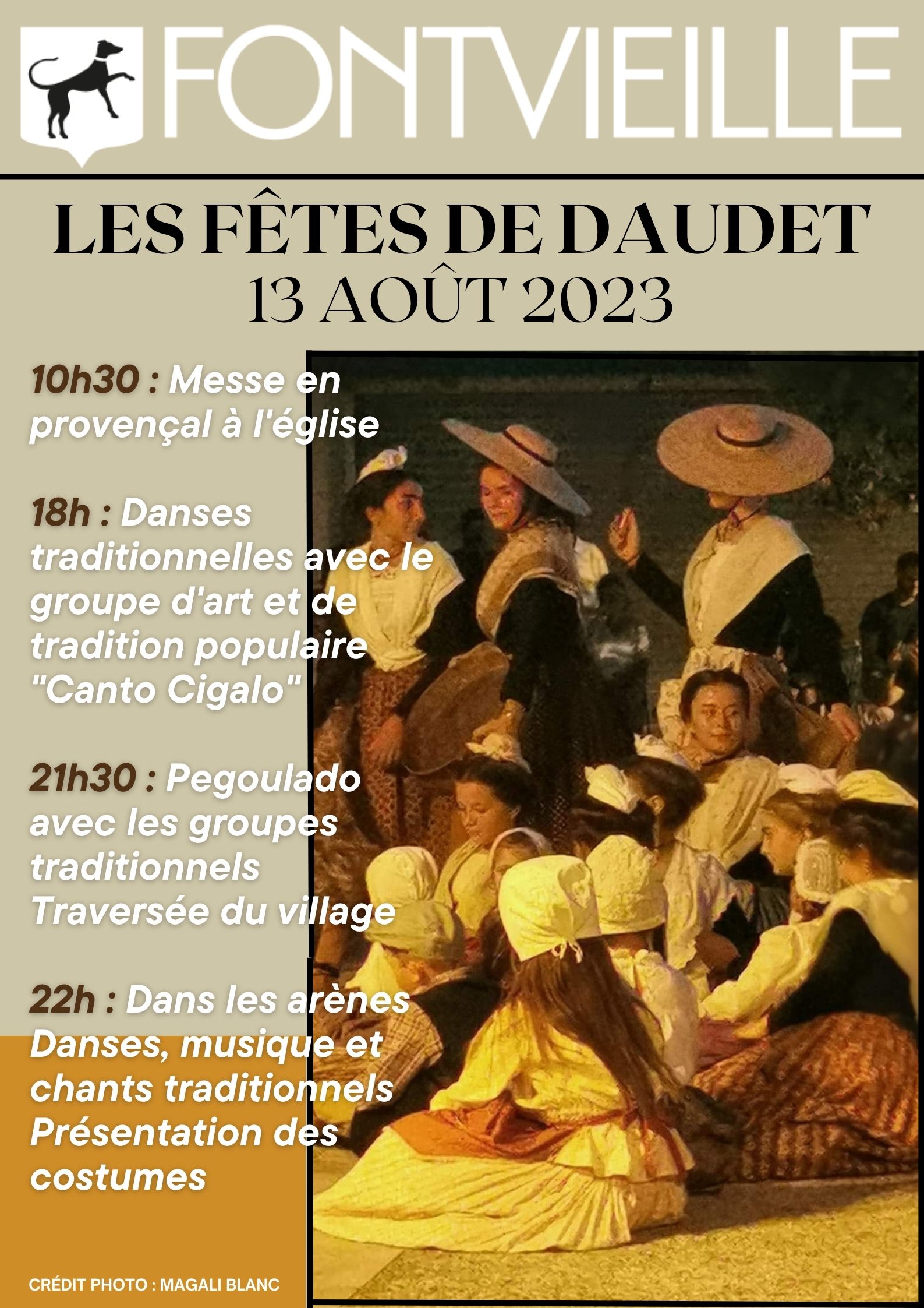 les fêtes de daudet 2023 à Fontvieille