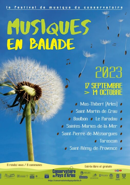 Festival musique en Balade 2023 - 8 concerts gratuits à Arles, st Martin, Tarascon, St Rémy, Boulbon