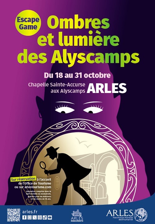 escape-game-ombres-lumières-alyscamps-arles-halloween-2025 Halloween 2025 Arles, Crau et Camargue