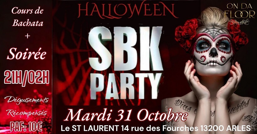 Halloween SBK party 2023 au restaurant le Saint Laurent à Arles le 31 octobre