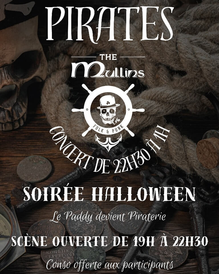 Pirates Party d'Halloween le 31 octobre 2023 au Pub à Arles