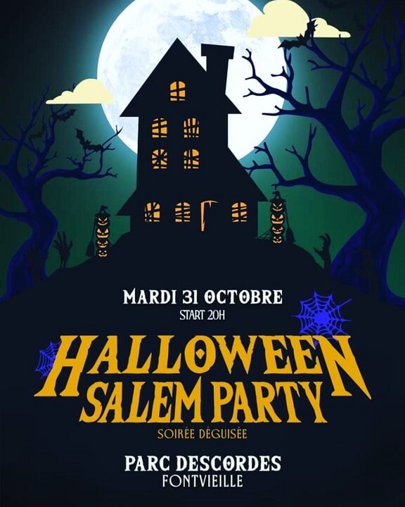 Halloween Salem Party 2023 au restaurant Le Parc des Cordes à Fontvieille
