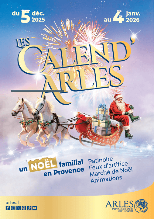 calendarles-arles-noel-2025-affiche Fêtes de Noël 2025 à Arles - programme Les Calend'Arles 2025