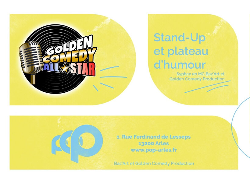 Golden Comedy All Stars le 19 novembre 2023 chez POP Arles