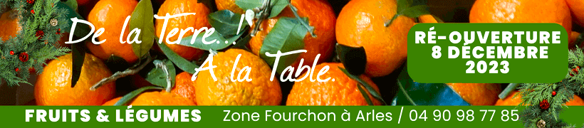 Ré-ouverture du magasin de fruits et légumes De la Terre à la Table le 8 décembre 2023