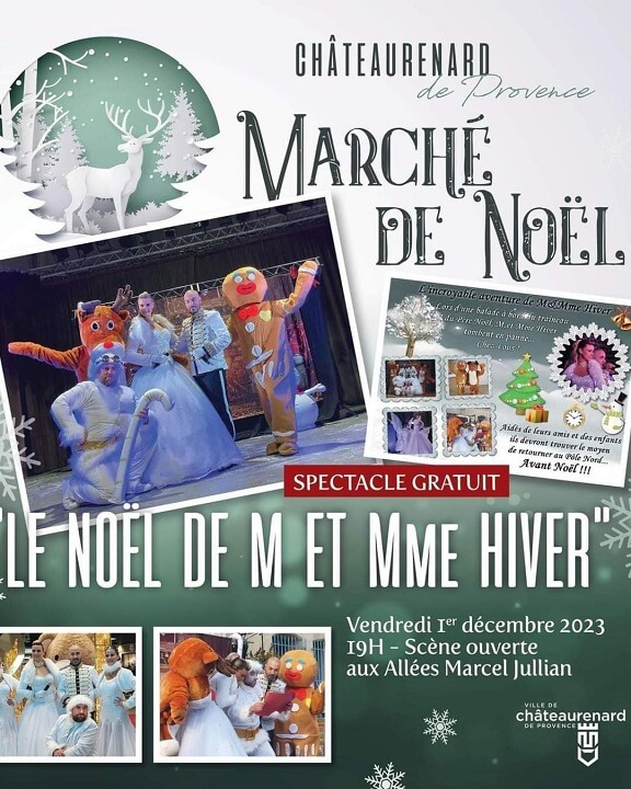Spectacle M. et Mme Hiver au Marché de Noël et Foire aux Santons de Châteaurenard 2023