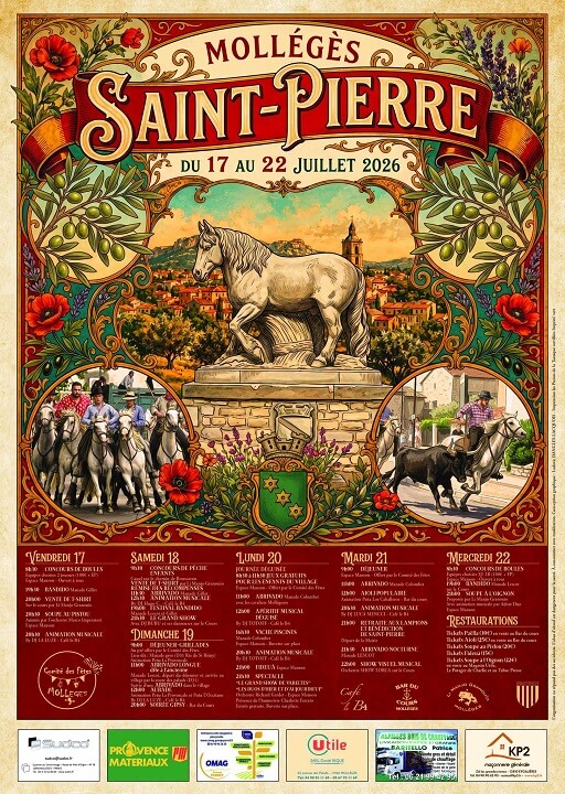 Fête votive de la Saint Pierre d'été 2026 à Mollégès
