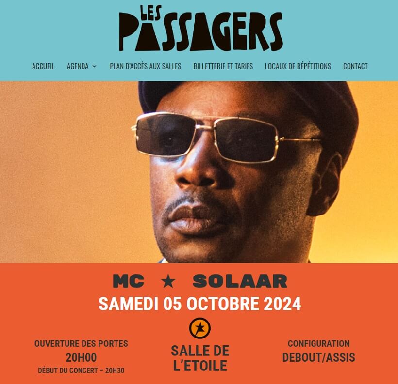 Concert MC Solaar le 5 octobre 2024 à