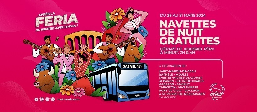 Navette bus féria de Pâques Arles 2024