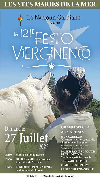 Festo Virginienco 2025 aux Saintes Maries de la Mer en Camargue