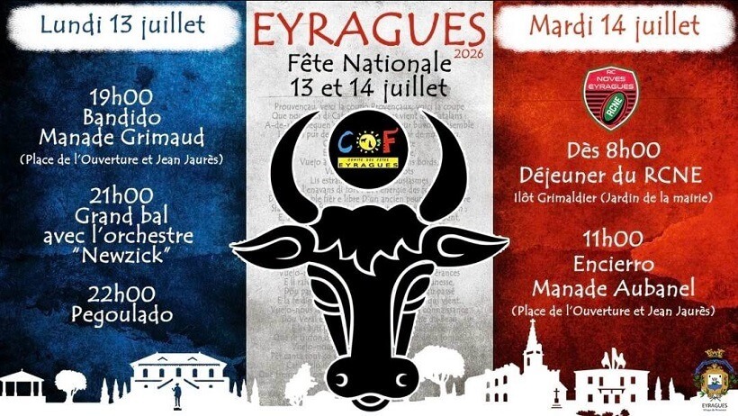 fête nationale 14 juillet 2026 à Eyragues