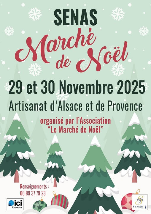 Marché et illuminations de Noël 2025 à Sénas