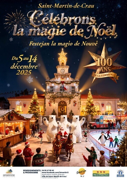 Noël 2025 à Saint Martin de Crau : le programme des festivités et les dates du marché de Noël