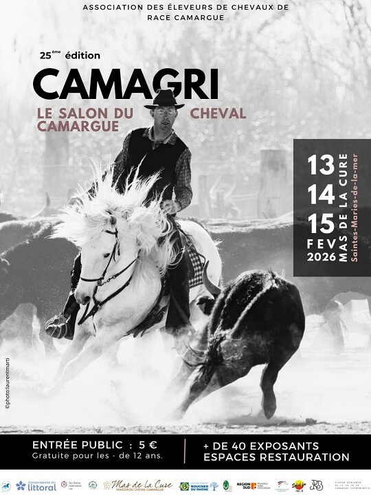 CAMAGRI 2026 - Le salon du Cheval Camargue au Mas de la Cure