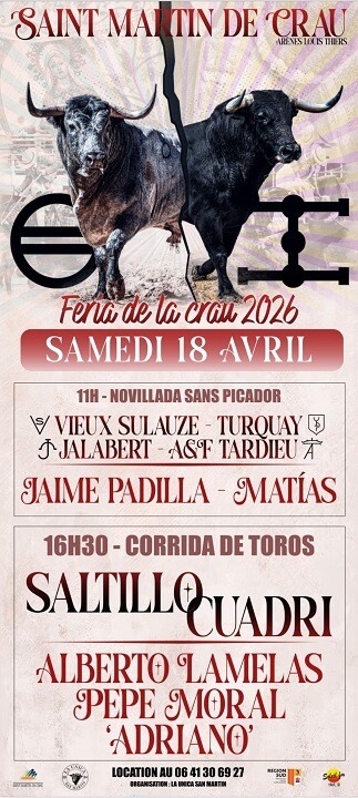Féria de la Crau 2026 à Saint Martin de Crau - le programme et les cartels