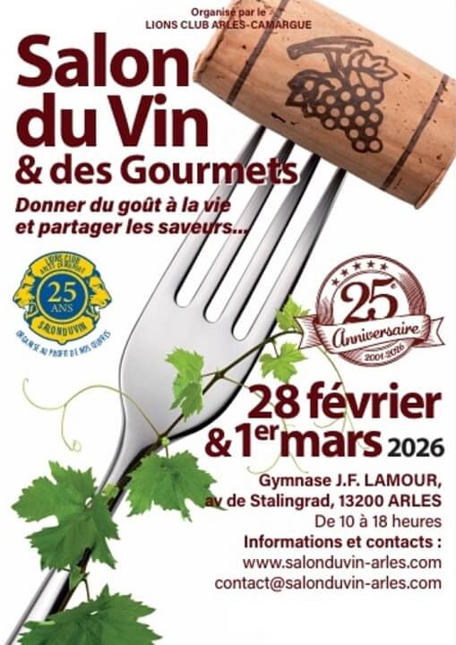 Salon du Vin et des Gourmets 2026 à Arles