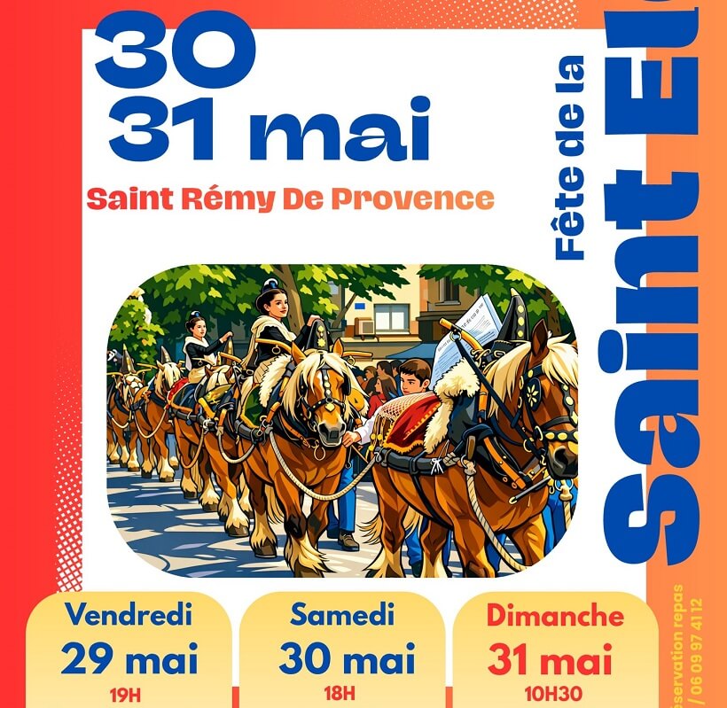 Fête de la Saint Eloi 2026 à Saint Rémy de provence