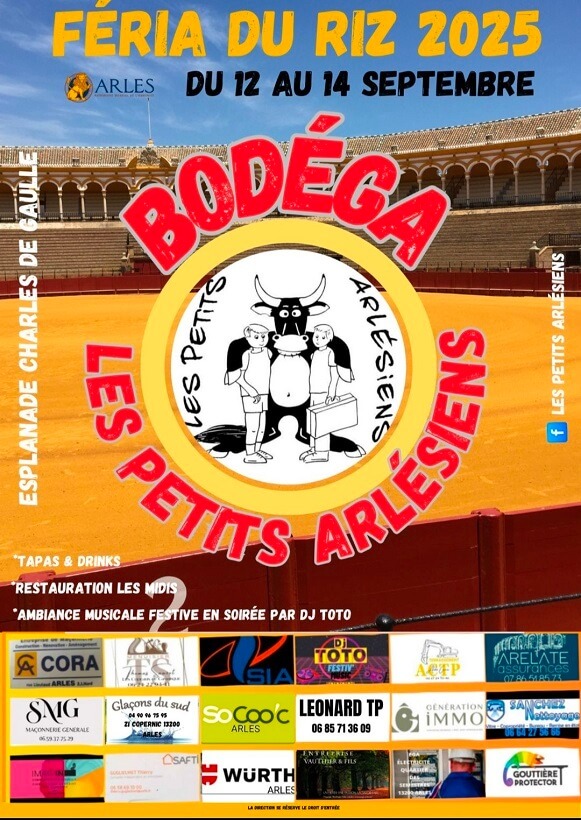 bodega-petits-arlesiens-feria-riz-arles-2025 Bodegas Féria du Riz 2025 à Arles