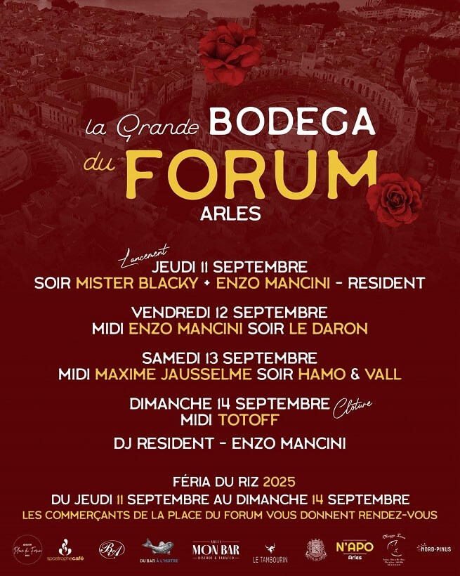 grande-bodega-du-forum-feria-riz-arles-2025 Bodegas Féria du Riz 2025 à Arles