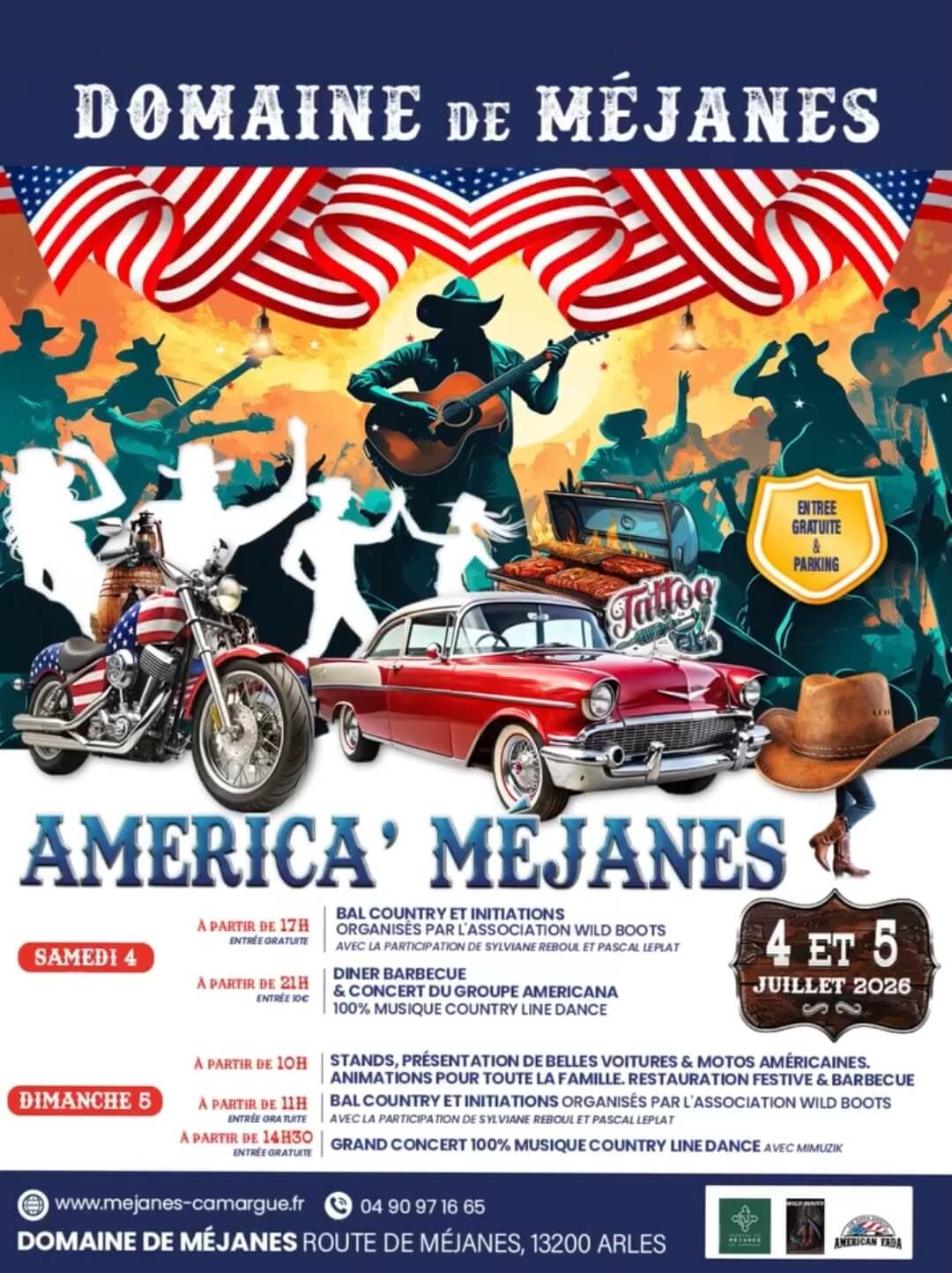 Festival America Méjanes 2026 au domaine de Méjanes en Camargue