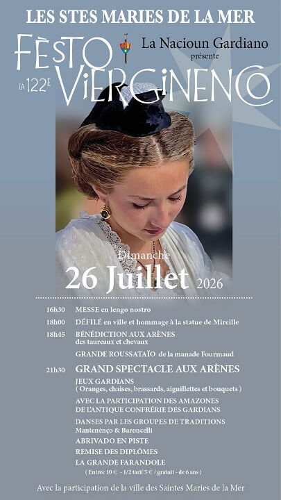 Festo Vierginenco 2026 aux Saintes Maries de la mer en Camargue