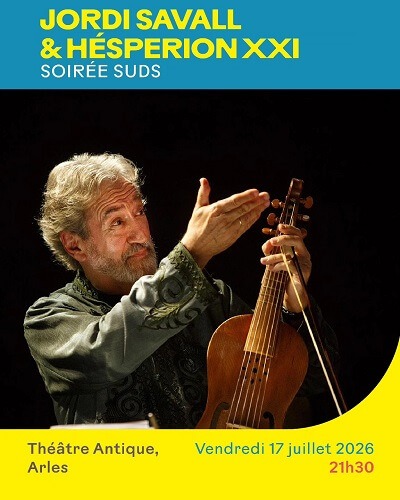 Jordi Savall au Festival Les Suds 2026 à Arles