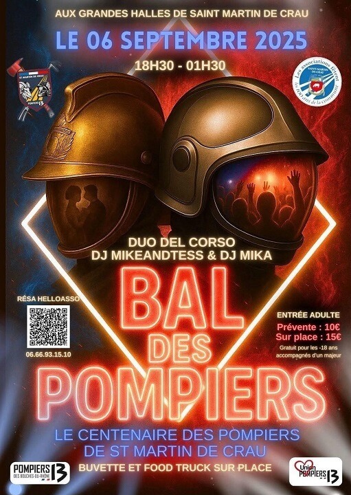 Bal des Pompiers 2025 à Saint Martin de Crau