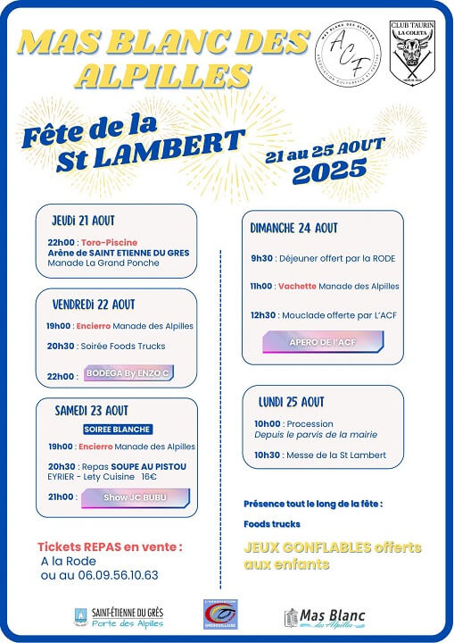 Fête Saint Lambert 2025 à Mas Blanc