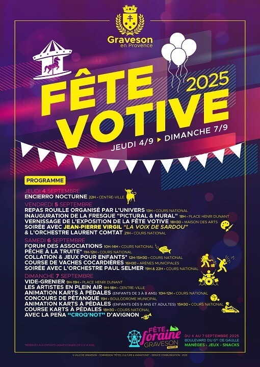 Fête votive 2025 à Graveson