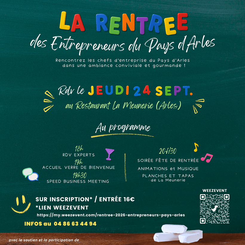 Rentrée des Entrepreneurs 2026 à Arles