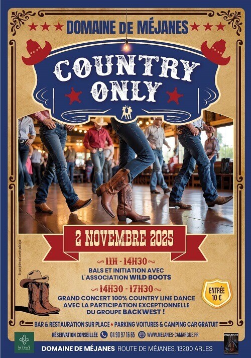 Country Only le 2 novembre 2025 au Domaine de Méjanes