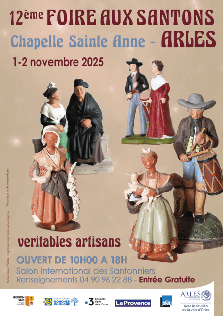 Foire aux Santons 2025 à la chapelle Sainte Anne à Arles