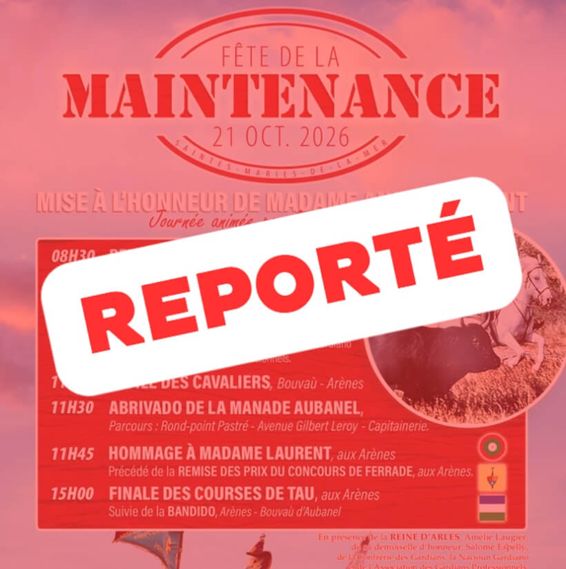 Fête de la Maintenance 2026 aux Saintes Maries de la Mer