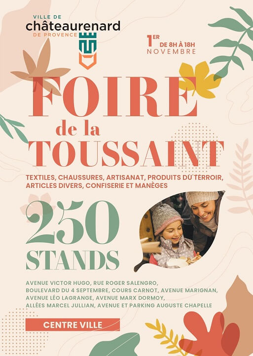Foire la Toussaint 2025 à Châteaurenard