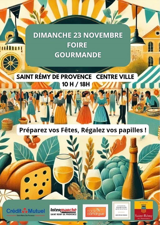 foire-gourmande-nov-2025-saint-remy-alpilles-affiche Foire Gourmande 2025 à Saint Rémy de Provence dans les Alpilles