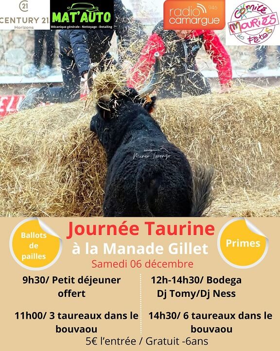 Journée taurine Décembre 2025 à Mouriès