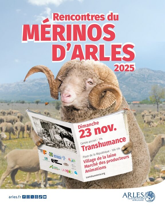 Rencontres du Mérinos d'Arles les 22 et 23 novembre 2025 à Arles